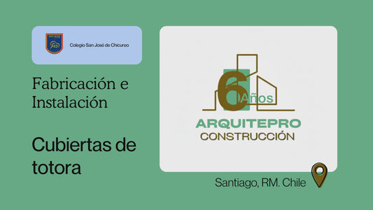 COLEGIO SAN JOSÉ DE CHICUREO - FABRICACIÓN E INSTALACIÓN DE CUBIERTAS DE TOTORA