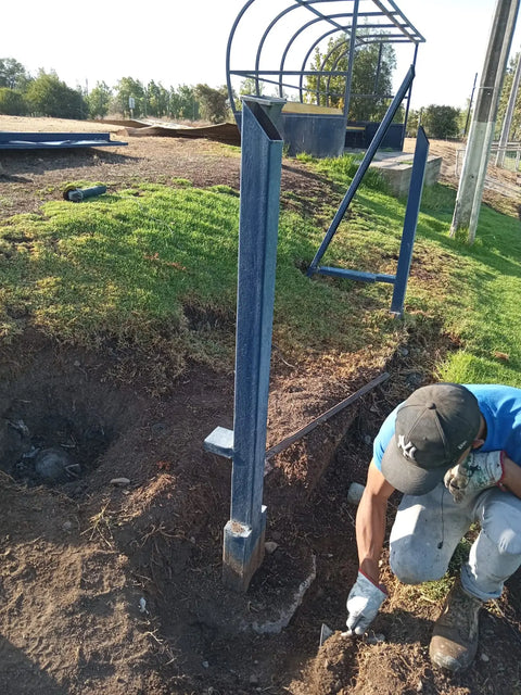 INSTALACIÓN PILARES CIERRE PERIMETRAL